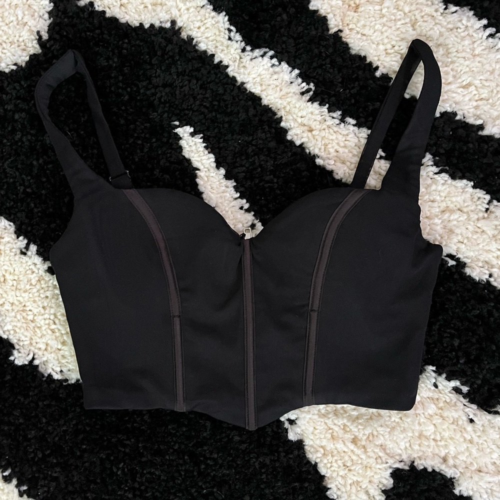 White Fox Boutique Black Corset Top